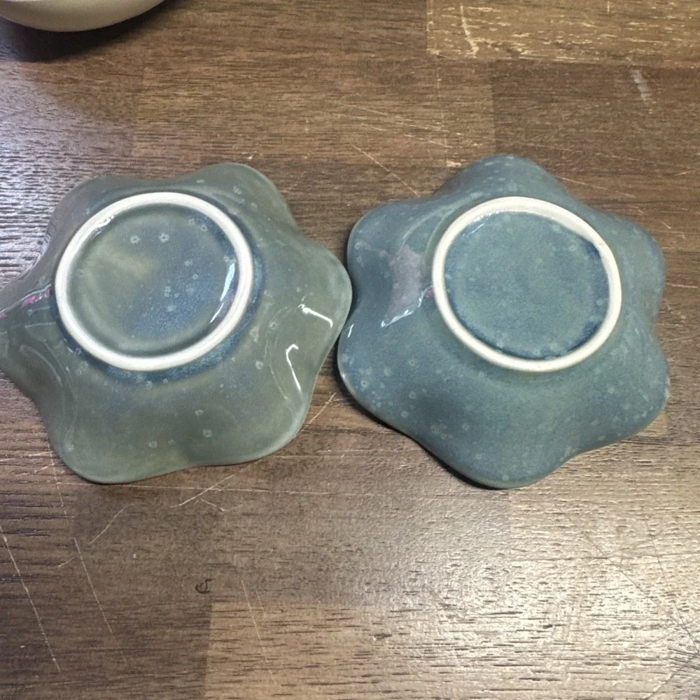 Ceramic Ring Dish, Jewelry Dish Holder, Small Trinket Tray Plate Set Of 2